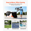 VEVOR Portable Basketball Stand, 4.4 ft to 10 ft Height Adjustment Basketball Hoop & Goal, Adjustable Basketballs Goal System with Built-in Rolling Wheels for Kids, Teens, Adults in Driveways, Pools