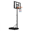 VEVOR Portable Basketball Stand, 4.4 ft to 10 ft Height Adjustment Basketball Hoop & Goal, Adjustable Basketballs Goal System with Built-in Rolling Wheels for Kids, Teens, Adults in Driveways, Pools