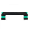 VEVOR Aerobic Exercise Step Platform, 28-Inch Workout Aerobic Stepper, Height Adjustable Fitness Training Step Deck Trainer with 4 Risers, Non-Slip Surface Bench for Home Gym Cardio Strength, Green