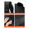 VEVOR Flame Resistant Welding Jacket, Heavy Duty Split Cowhide Leather Sleeves + 9 oz. FR Pure Cotton Body, Heat-Resistant Welding Safety Jacket for Welder Fitters - M Size