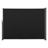 VEVOR Retractable Side Awning, 71" x 118" Patio Retractable Side Screen with 180 g/m² Polyester Fabric, Waterproof Sunshade Outdoor Privacy Screen Room Divider for Garden, Balcony, Pools, Deck, Black