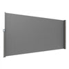 VEVOR Retractable Side Awning, 71''x 138'' Outdoor Privacy Screen, 180g Polyester Water-proof Retractable Patio Screen, UV 30+ Room Divider Wind Screen for Patio, Backyard, Balcony, Gray