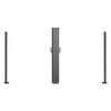 VEVOR Retractable Side Awning, 71" x 236" Patio Retractable Side Screen with 180 g/m² Polyester Fabric, Waterproof Sunshade Outdoor Privacy Screen Room Divider for Garden, Balcony, Pools, Deck, Gray
