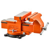 VEVOR Heavy Duty Bench Vise, 8" Jaw Width, Multi-Purpose Ductile Iron Bench Vise with Anvil and 360-Degree Locking Swivel Base, 2.95" Throat Depth, 8" Max Jaw Opening, for Drilling, Pipe Cutting