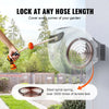 VEVOR Retractable Hose Reel, 130 ft x 1/2 inch, 180° Swivel Bracket Wall-Mounted, Garden Water Hose Reel with 9-Pattern Nozzle, Automatic Rewind, Lock at Any Length, and Slow Return System