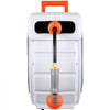 VEVOR Retractable Garden Hose Reel, 1/2 in x 130 ft, Wall Mounted Hose Reel with 9-Function Sprayer Nozzle and 180° Swivel Bracket, Any Length Lock, Automatic Slow Rewind System, for Garden Watering