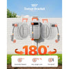 VEVOR Retractable Garden Hose Reel, 1/2 Inch x 145 ft Wall Mounted Hose Reel, Heavy Duty Garden Hose Reel with 9 Patterns Nozzle, Any Length Lock, Upgraded Slow Return System and 180°Swivel Bracket