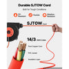 VEVOR Retractable Extension Cord Reel 25FT Heavy Duty 14AWG/3C SJTOW Red, for Ceiling/Wall Mount, 13A Circuit Breaker, Automatic Retractable Power Cord, Lighted Triple Tap, with 180° Swivel Bracket