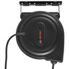 VEVOR Retractable Extension Cord Reel 75FT Heavy Duty 14AWG/3C SJTOW Black, for Ceiling/Wall Mount, 13A Circuit Breaker, Automatic Retractable Power Cord, Lighted Triple Tap, with 180° Swivel Bracket