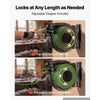 VEVOR Retractable Extension Cord Reel 65FT Heavy Duty 12AWG/3C SJTOW Green, for Ceiling/Wall Mount, 15A Circuit Breaker, Automatic Retractable Power Cord, Lighted Triple Tap, with 180° Swivel Bracket