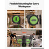 VEVOR Retractable Extension Cord Reel 75FT Heavy Duty 14AWG/3C SJTOW Green, for Ceiling/Wall Mount, 13A Circuit Breaker, Automatic Retractable Power Cord, Lighted Triple Tap, with 180° Swivel Bracket