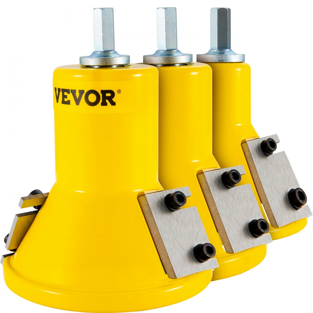 VEVOR Tenon Cutter, 1"/25.4mm & 1.5"/38mm & 2"/50.8mm, Premium Aluminum & Steel Log Furniture Cutter, with Dual Straight Blades & Button Screws Home Master Kit, Commercial Starter’s Tool for Home D