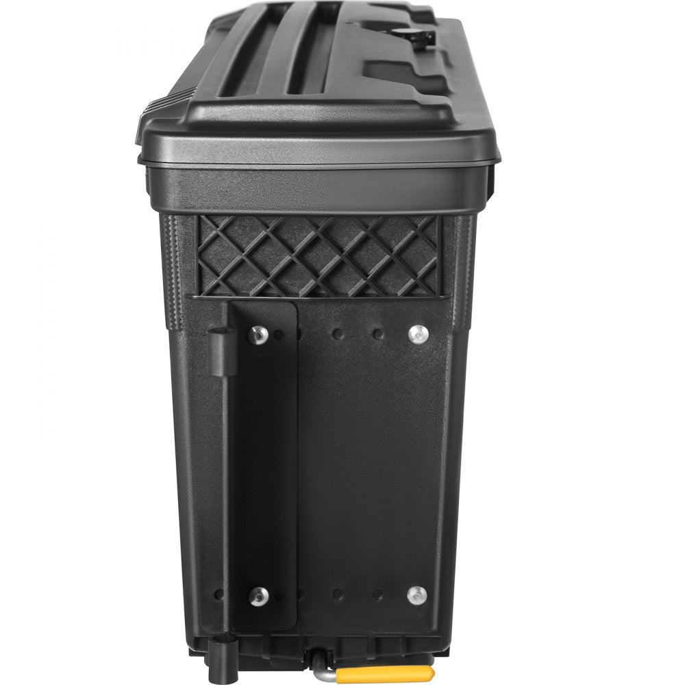 VEVOR Truck Bed Storage Box, Lockable Lid, Waterproof ABS Wheel Well Tool Box 6.6 Gal/20 L with Password Padlock, Compatible with Tundra 2007-2021, Driver Side, Black