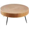 VEVOR 2 Pieces Round Coffee Tables Sets, 31.3 in Industrial Living Room Table with 1 End Side Table, Easy Assembly Coffee and End Tables Sets with Metal Legs, for Office, Living Room and Apartment