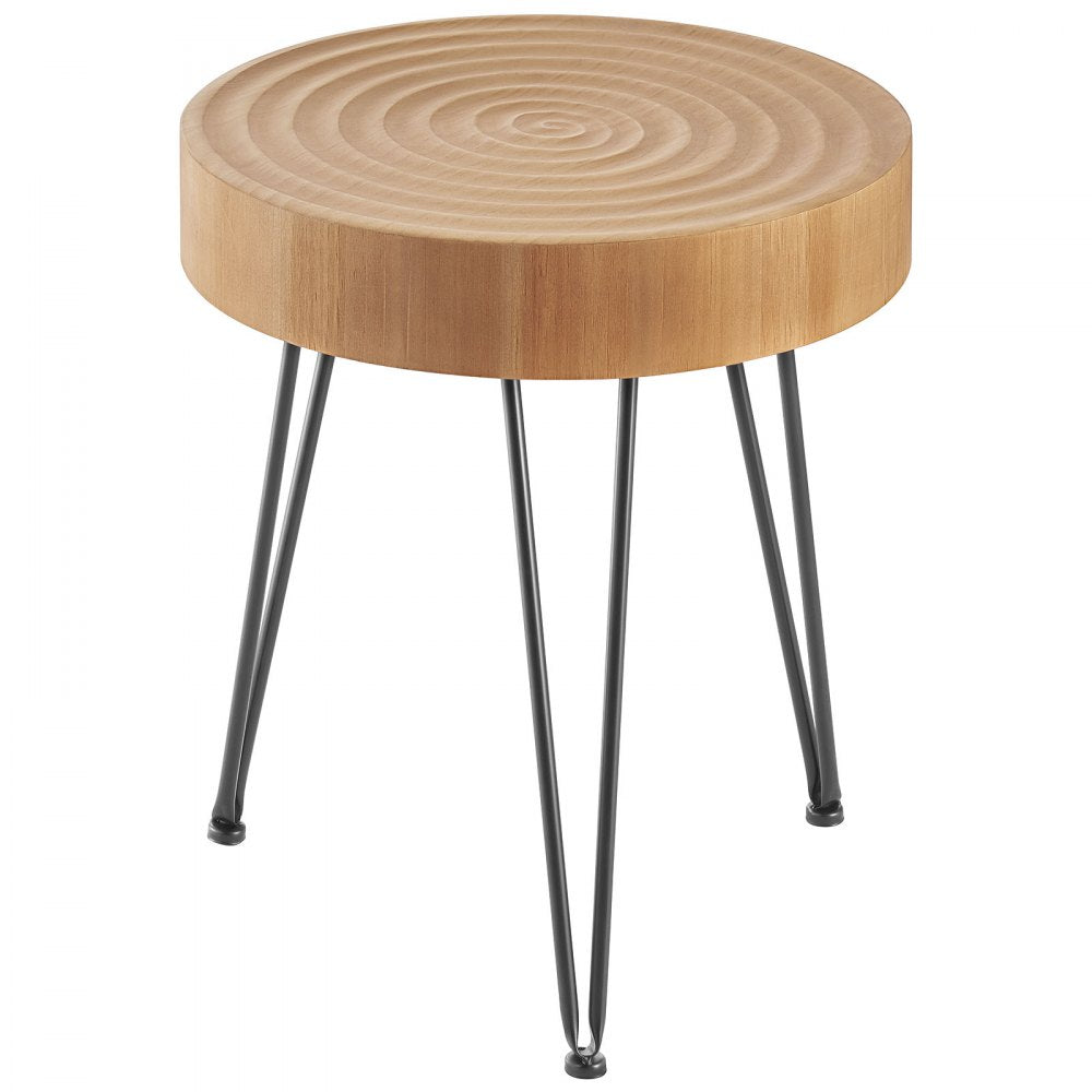 VEVOR 2 Pieces Round Coffee Tables Sets, 31.3 in Industrial Living Room Table with 1 End Side Table, Easy Assembly Coffee and End Tables Sets with Metal Legs, for Office, Living Room and Apartment
