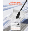 VEVOR Snow Shovel for Driveway, 16 in Wide Aluminum Alloy Snow Shovel, Non Slip Grip, Large Capacity Snowplow Shovels, Detachable & Lightweight Snows Removal Tool for Garden Car Camping Outdoors