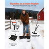 VEVOR Snow Shovel for Driveway, 18 in Wide Plastic Snow Shovel with Assist D-shaped Handles, Non Slip Grip, Large Capacity Snowplow Shovels, Lightweight Snows Removal Tool for Garden Car Camping