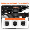 VEVOR Air Shock Controller Kit, 12V 100PSI On Board Air Compressor System, Air Ride Suspension Compressor Kit with Single Path System, Pressure Gauge & Air Line for Trucks Vans