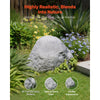 VEVOR Faux Rock Cover, Outdoor Fake Rock Well Pump Cover, Realistic Natural Texture, Lightweight & Weather-Resistant Polyresin Artificial Boulder for Landscaping Garden Yard Décor, Grey, Small Size