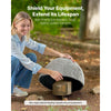 VEVOR Faux Rock Cover, Outdoor Fake Rock Well Pump Cover, Realistic Natural Texture, Lightweight & Weather-Resistant Polyresin Artificial Boulder for Landscaping Garden Yard Décor, Grey, Small Size