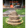 VEVOR Faux Rock Cover, Outdoor Fake Rock Well Pump Cover, Realistic Natural Texture, Lightweight & Weather-Resistant Artificial Boulder for Landscaping Garden Yard Décor, Sandy Brown, Small Size