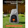 VEVOR Faux Rock Cover, Outdoor Fake Landscape Rock Well Pump Cover, Realistic Appearance & Seamless Design, Lightweight & Weather-Resistant Artificial Boulder for Garden Yard Décor, Grey, Medium Size