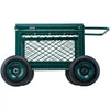 VEVOR Rolling Garden Cart with Seat, Metal Rolling Garden Work Seat with Wheels, Supports up to 400 LBS, Heavy Duty Gardening Cart Scooter, Outdoor Wagon & Stool on Wheels for Lawn, Patio, Backyard
