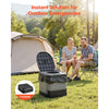 VEVOR Portable Toilet, 330 lbs Load Capacity, Folding Camping Toilet for Adults, Outdoor Travel Potty with Carry Bag, Trash Bags, Suitable for Home Use, RV Travel, Camping, Hiking, Boating, Car, Trips