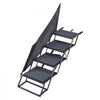 VEVOR Dog Stairs for Car, 4 Steps Extra Wide Foldable Dog Ramp for Large Dogs with Non-Slip Rug Surface, Portable Lightweight Pet Ladder for Car, SUV, Truck, High Beds, Sofas, Support up to 400 lbs