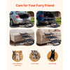 VEVOR Dog Stairs for Car, 4 Steps Extra Wide Foldable Dog Ramp for Large Dogs with Non-Slip Surface, Portable Lightweight Pet Stairs Ladder for Car, SUV, Truck, High Bed, Sofa, Support up to 250 lbs