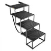 VEVOR Dog Stairs for Car, 4 Steps Extra Wide Foldable Dog Ramp for Large Dogs with Non-Slip Surface, Portable Lightweight Pet Stairs Ladder for Car, SUV, Truck, High Bed, Sofa, Support up to 250 lbs