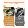VEVOR Dog Stairs for Car, 4 Steps Extra Wide Foldable Dog Ramp for Large Dogs with Non-Slip Surface, Portable Lightweight Pet Stairs Ladder for Car, SUV, Truck, High Bed, Sofa, Support up to 200 lbs