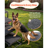 VEVOR Dog Stairs for Car, 4 Steps Extra Wide Foldable Dog Ramp for Large Dogs with Non-Slip Rug Surface, Portable Lightweight Pet Ladder for Car, SUV, Truck, High Beds, Sofas, Support up to 200 lbs