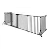 VEVOR Freestanding Dog Gate 30" Tall 6-Panel Foldable Metal Pet Gate Black, For Stairs Doorways, Dual-Triangle Support, Sturdy Metal Construction, Freestanding or Wall Mount, Flexible Shapes, Easy Fit