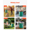 VEVOR 3-Pack 72 Gallon Reusable Yard Waste Bag, Large Lawn Garden Bags, Heavy Duty Collapsible Garden Leaf Trash Container, Stand-Up Grass Clipping Bin, with Reinforcement Ring and Handles, 26.4x30 in