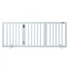 VEVOR Free Standing Dog Gate, 24" H x 60" W Freestanding Pet Gate, 3 Panels Foldable Dog Gate for Wide and Narrow Passageways, Expandable Dog Barrier with Silent Foot Support for Indoor, White