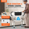 VEVOR Bed Rails for Elderly Adults, 180° Foldable Bed Assist Rails for Seniors, 450LBS Loading Bed Side Rails Bed Cane with 4-Level Adjustable Handle, Storage Pocket Fits King Queen Full Twin Bed