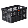 VEVOR Plastic Collapsible Storage Bins, 45L 3 Packs, Stackable Folding Storage Crates with Handles, Holds 33 lbs Per Bin, Foldable Heavy Duty Containers, Space-Saving Baskets, for Home Organizing