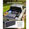 VEVOR Plastic Collapsible Storage Bins with Lids, 65L 2 Packs, Stackable Folding Storage Crates with Handles, Holds 84 lbs Per Bin, Heavy Duty Containers, Space-Saving Baskets, for Home Organizing