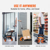 VEVOR Folding Hand Truck, 275 lbs Load Capacity, Aluminum Portable Cart, Convertible Hand Truck and Dolly with Telescoping Handle and PP+TPR Wheels, Ultra Lightweight Super Strong for Moving Warehouse