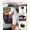 VEVOR Tennis Ball Hopper, Holds 175 Tennis Balls or 290 Pickleballs, Foldable Pickleball Basket Cart with Wheels for Easy Pick Up, Portable Baseball Cart Caddy with Storage Bag, for Training Coaching