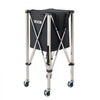 VEVOR Tennis Ball Hopper, Holds 200 Tennis Balls, Foldable Pickleball Basket Cart with Wheels for Easy Pick Up, Stainless Steel Portable Pickleball Cart Caddy with Storage Bag, for Training Teaching