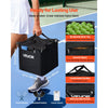 VEVOR Tennis Ball Hopper, Holds 150 Tennis Balls, Foldable Pickleball Basket Cart with Wheels for Easy Pick Up, Lightweight Aluminum Alloy, Portable Pickleball Caddy with Storage Bag, for Training