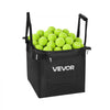 VEVOR Tennis Ball Hopper, Holds 150 Tennis Balls, Foldable Pickleball Basket Cart with Wheels for Easy Pick Up, Lightweight Aluminum Alloy, Portable Pickleball Caddy with Storage Bag, for Training