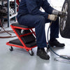 VEVOR 40 in 2-in-1 Folding Mechanic Creeper, Z Creeper Seat & Under Car Garage Roller, 450 lbs Rolling Creeper Stool with 6 Swivel Casters, Padded Headrest for Auto Repair