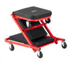 VEVOR 40 in 2-in-1 Folding Mechanic Creeper, Z Creeper Seat & Under Car Garage Roller, 450 lbs Rolling Creeper Stool with 6 Swivel Casters, Padded Headrest for Auto Repair