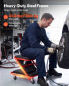VEVOR 40 in 2-in-1 Folding Mechanic Creeper, Z Creeper Seat & Under Car Garage Roller, 450 lbs Rolling Creeper Stool with 6 Swivel Casters, Padded Headrest for Auto Repair