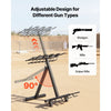 VEVOR Gun Rack, Portable, Folding Heavy Duty Steel Rifle Shotgun Rack Stand, Freestanding Indoor Outdoor Gun Display Storage, Holds Up to 7 Pistols and 4 Rifles or Shotguns, for Shooting Hunting Range
