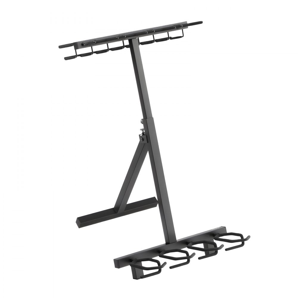VEVOR Gun Rack, Portable, Folding Heavy Duty Steel Rifle Shotgun Rack Stand, Freestanding Indoor Outdoor Gun Display Storage, Holds Up to 7 Pistols and 4 Rifles or Shotguns, for Shooting Hunting Range