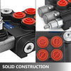 VEVOR Hydraulic Valve 2 Spool Hydraulic Directional Control Valve 11gpm Hydraulic Control Valve Double Acting for Tractors Loaders Tanks